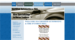 Desktop Screenshot of certified-automotive.com